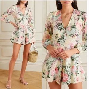Faithfull the Brand Maribelle Playsuit Romper Venissa Floral Print Size Medium